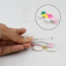 Cute Cartoon Plush Hairpin Set (7 Pcs Set / Mix Colour), Hair accessories