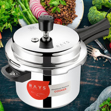 Aluminium Rays Aura Pressure Cookers With Outer Lid (5.5 Litres / 5-Year warranty, ISI Number :- 2347, BIS Number :- CM/L -7600164310
