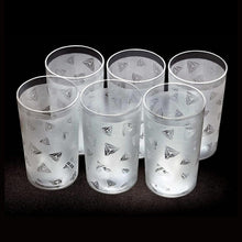 Round Plastic Water Glass Juice Beer Wine Plastic Unbreakable Transparent Glass Set ( 300ml 6pc ) (brown Box)