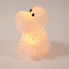 Dog Shape Crystal LED Night Light Lamp – Cute Glowing Animal Decorative Light (1 Pc)