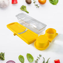 Big Multipurpose Vegetable and Fruit Slicer (Yellow / 1 Pc)