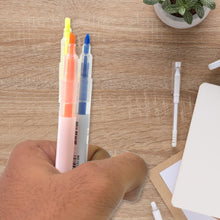 Dual-Headed Highlighter 3 Colors Double head Highlighter Pen (3 Pcs Set)