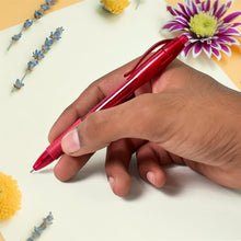 Red Colour Gel Pen Set, Set of 12 Pcs