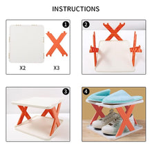 6 Layer Foldable Shoe Rack, Portable Storage Organizer for Home & Office