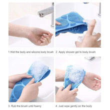 Silicone Body Scrubber Silicone Bath Body Brush (1 Pc / 24 Inch)