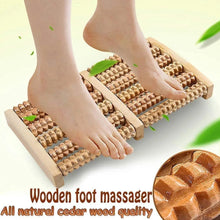Wooden Foot Massager Roller Reflexology Foot Massager for Increase Blood Circulation and Plantar Fasciitis Relieve Pain
