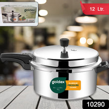 Aluminium Classic Goldex Pressure Cookers With Outer Lid (12 Litres / 5-Year warranty, ISI Number :- 2347, BIS Number :- CM/L -7600164310