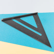 Double Side Scale Triangle / Ruler Measurement Hand Tool (1 Pc / Black)