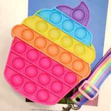 Ice Cream Softy- Fidget ping Sounds Toy, BPA Free Silicone, Push Bubbles Toy for Autism Stress Reliever, Sensory Toy It Toy