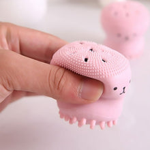 Cute Octopus Shape Silicone Face Scrubber Massager (1 Pc)