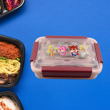 Food‑Safe Materials Kids Lunch Box With steel Spoon & chopsticks Compartment is Designed Made of 304 Stainless Steel Easy to Clean for School for Camping for Work for Home, Office
