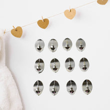 Plastic Multipurpose Wall hanging hook (12 Pcs Set / Mix Design)