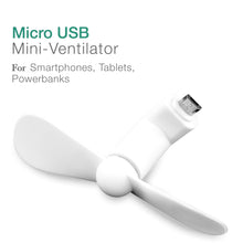Micro / Android USB Mini Fan Flexible USB Fan (1 Pc / Loose)