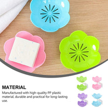 Double Layer Flower Self Draining Soap Dish Holder, Bathroom Shower Soap Holder Dish Storage Plate Tray for Bathroom, Kitchen, Bathtub