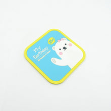 Non Slip Square Cartoon Design Shape Silicon Coasters For Tea Coffee Cups Mugs Beer Cans Bar Glass Bar Non-Slip Coasters (1 Pc)