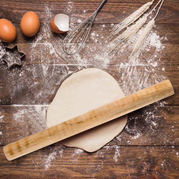 Wooden Pin for Baking | Wooden Roti Maker Belan for Chapati / Roti / Paratha / Puri / Papad | Wooden Rolling Pin Roller Thick Size | Chapati roller | Wooden chapathi rolling pin | Wooden Belan for kitchen