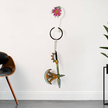 Axe Shape Metal Keychain - Durable & Stylish Accessory (1 Pc)