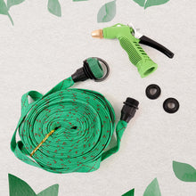 Approx 10 Meter Flexible Garden Water Pipe with High-Pressure Spray Nozzle