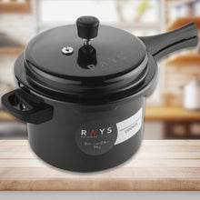 Aluminium Rays Black Beauty Pressure Cookers With Outer (5.5 Litres / 1-Year warranty, ISI Number :- 2347, BIS Number :- CM/L -7600164310
