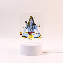 Beautiful 3D Lord Shiva Frame with Soft White Light (1 Pc)