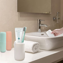 Capsule Shape Travel Toothbrush Toothpaste Case Holder (Multicolor / 3 Pcs Set)