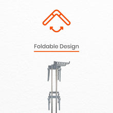 Premium Heavy Duty Stainless Steel 3 Layer Foldable Cloth Drying Stand (1 Set / With Color Box)