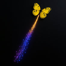 LED Butterfly Hair Braid Clip (Mix Color, 1 Pc)