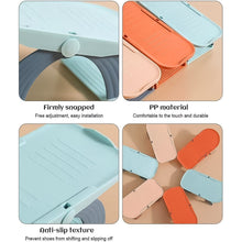 Adjustable Double-Layer Plastic Shoe Organizer Rack