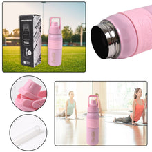 Stainless Steel Vacuum Insulated Water Bottle WIth Straw (550ml)