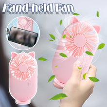 Handheld Mini Fan - USB Personal Fan with Bracket, Pocket-Sized Desktop Fan (Battery Not Included)