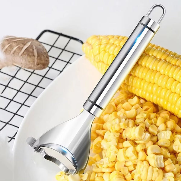 Stainless Steel Corn Peeler Con Cob Remover Cutter (1 Pc)