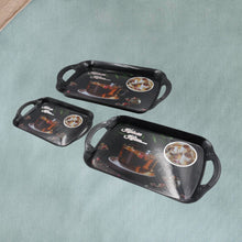 Serving Tray Set (Pack of 3 Pcs) (Small, Medium, Large) (Multicolour)