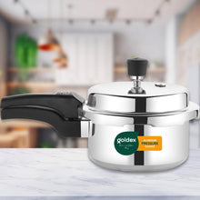 Aluminium Unique Goldex Pressure Cookers With Outer Lid (2 Litres / 5-Year warranty, ISI Number :- 2347, BIS Number :- CM/L -7600164310