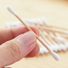 Eco-Friendly Bamboo Cotton Swabs with Wooden Handles (Pack of 20)