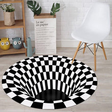 3D Space Round Carpet, Floor Mat Non-Woven Doormat (1 Pc / 78 Cm)