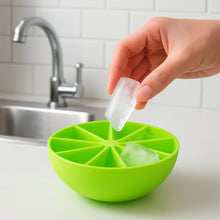 Lemon Shape Flexible Silicone Ice Cube Tray – 8-Slot Round Ice Mold (1 Pc)