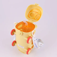 Bus Shape Water Bottle for Kids with Strap (500 ML Approx / Mix Color / 1 Pc)