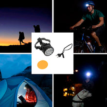 Head Lamp 15 Led Long Range Rechargeable Lamp Use For Camping, Hiking