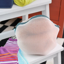 Premium Round Mesh Bra Wash Bag with Zipper for Washing Machine (1 Pc / Mix Size & Design)