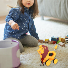 Lion Pull Along Toy, Baby Early Walking Pull Toy (1 Pc)