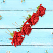 Hair Clip Red Rose Bridal Hair Pins Rose (12 Pcs Set / Red Color Only), Hair accessories