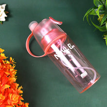 Plastic 2 In 1 Mist Spray Water Bottle (Multicolor / 400 ML / 1 Pc)