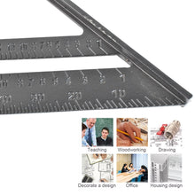 Double Side Scale Triangle / Ruler Measurement Hand Tool (1 Pc / Black)