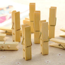 Multipurpose Wooden Heavy Clips – Clothespins, Craft Clips for Arts & Crafts (20 Pieces)