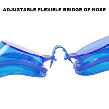 Swimming Goggles with Ear & Nose Plugs, Adjustable, Anti-Fog & Waterproof