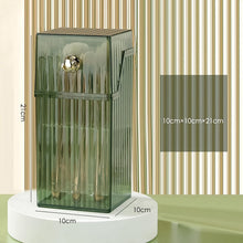 Square Plastic Storage Box with Flip Lid (1 Pc)