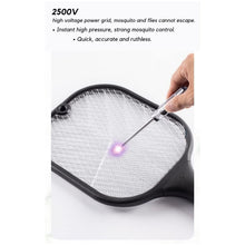Rechargeable Mosquito Killer Racket with UV Light & USB Charging Base