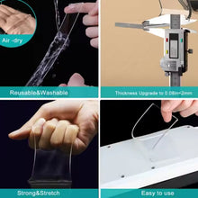 Sticky Double Sided Tape Washable Adhesive Tape Reusable (8.5×3 Cm / 1 Pc)