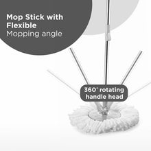Mop with Bucket For Floor Cleaning With Steel Spin / Mop for Floor Cleaning / Floor Cleaner Mop / Spin Mop / Magic Mop / Mop Stick / Spin Mop Set with Bucket