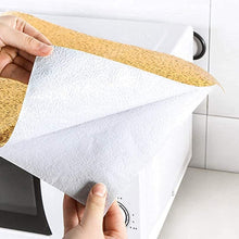 Oil Proof Sticker, Waterproof Self Adhesive Aluminum Foil Wallpaper (60 cm×200 Cm / Golden / 1 Pc)